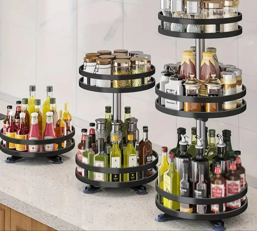 Draai-Organizer 360° - Roterende Kast- en Keuken Organizer voor Badkamer & Voorraadkast