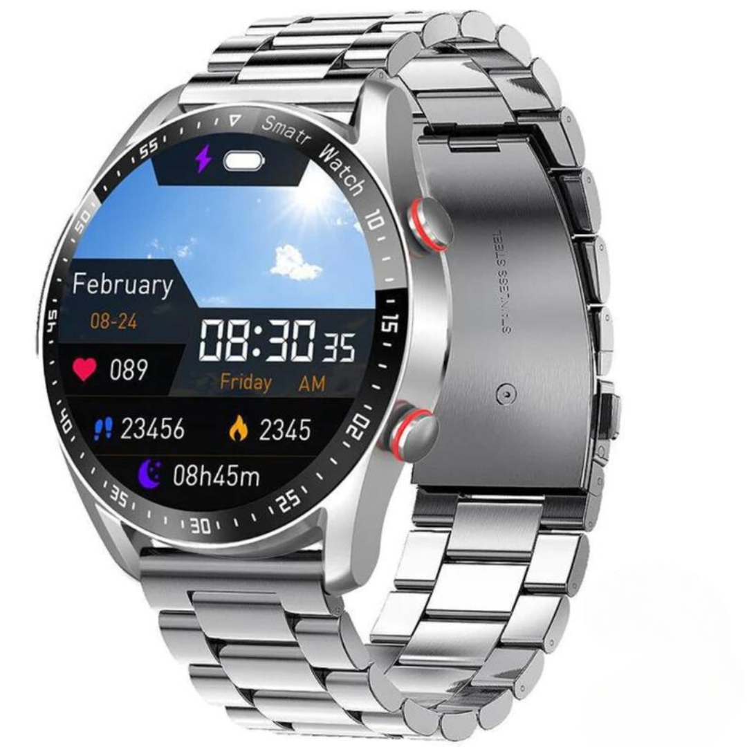 Smartwatch met Lautsprecher, Bluetooth en Fitnessfuncties - Luxe Design voor Sport en Dagelijks Gebruik