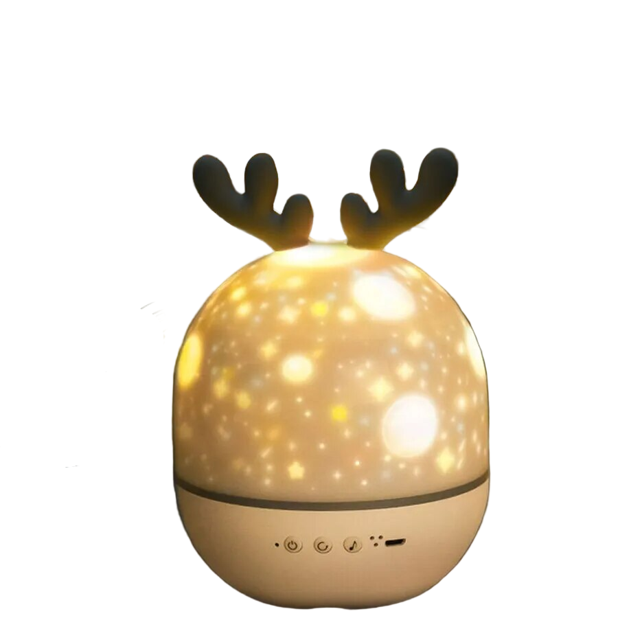 LED Kindernachtlampje Sterrenhemel Warmwit Projectie Rotatie USB Oplaadbaar Slaapkamer Decoratie Sfeerverlichting