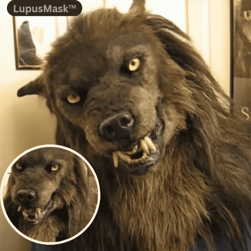 Realistisch Weerwolfmasker van Siliconen met Kunstbont voor Volwassenen Halloween Carnaval Cosplay Griezelfeest