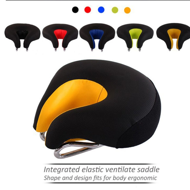 Neusloze Fietszadel voor Mountainbike - Verdikte Vulling Zwart - Extra Comfort