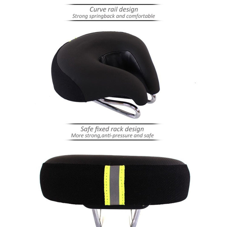 Ergonomisch Fietszadel zonder Neus met Zachte Vulling voor Mountainbike - Drukverlagend Sportfietszadel met Extra Comfort voor Heren en Dames