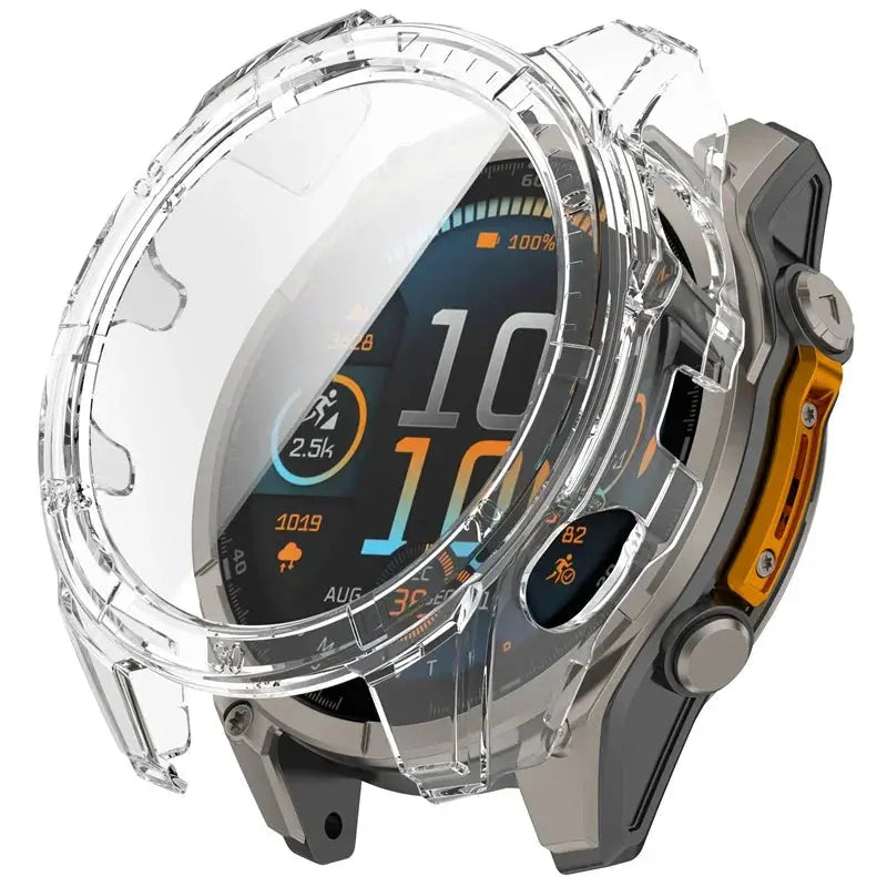 Beschermhoes voor Smartwatch met Gehard Glas Scherm Bescherming 51mm 47mm 43mm Zwart Transparant Horloge