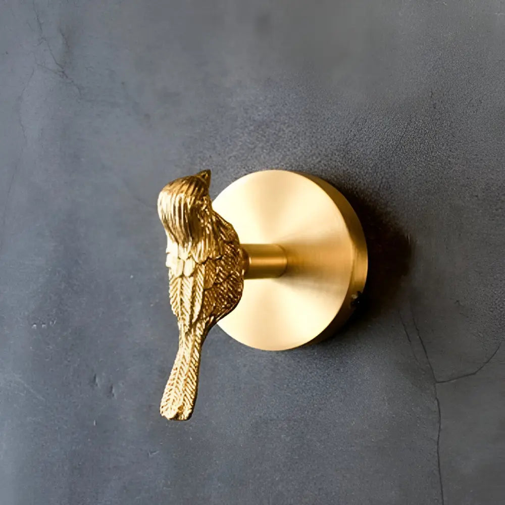Wandhaak Massief Messing met Gouden Afwerking - Decoratief Dierenmotief voor Entree Slaapkamer Badkamer