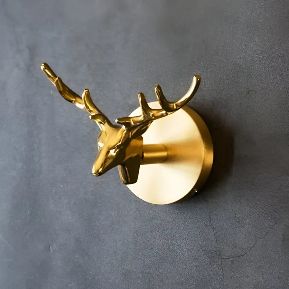 Wandhaak Massief Messing met Gouden Afwerking - Decoratief Dierenmotief voor Entree Slaapkamer Badkamer
