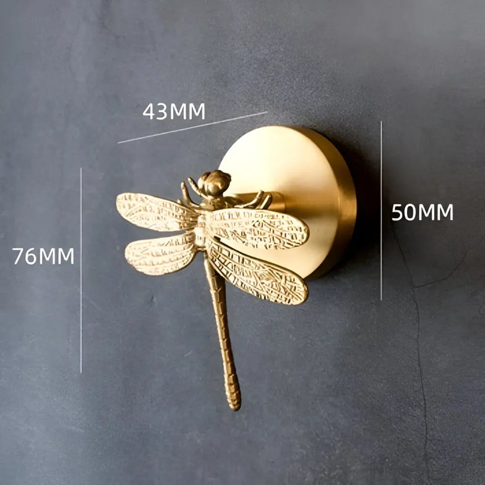 Wandhaak Massief Messing met Gouden Afwerking - Decoratief Dierenmotief voor Entree Slaapkamer Badkamer