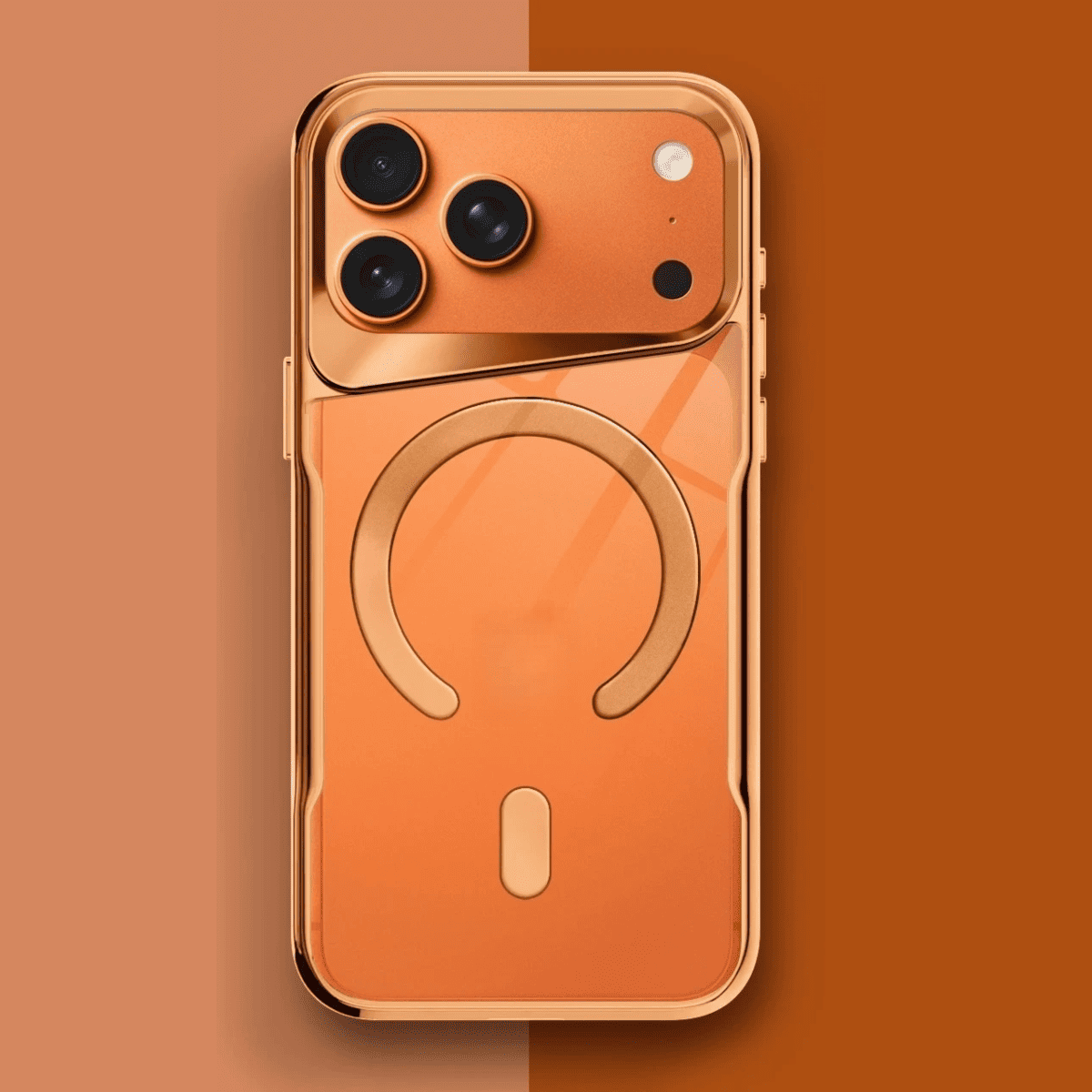 Transparante iPhone Hoes met Titanium Afwerking Draadloos Laden Compatibel Modellen 12 13 14 15 16 17