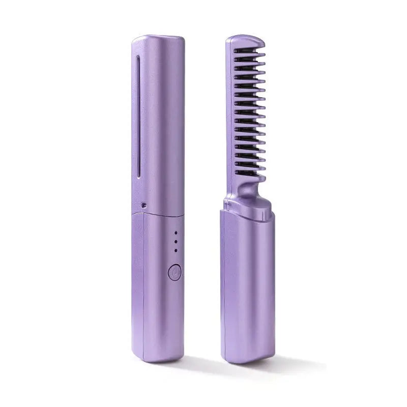 Draadloze Stijltang Borstel - Compact Styling Tool met Keramische Coating & 3 Temperatuurstanden