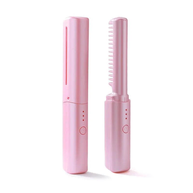 Draadloze Stijltang Borstel - Compact Styling Tool met Keramische Coating & 3 Temperatuurstanden