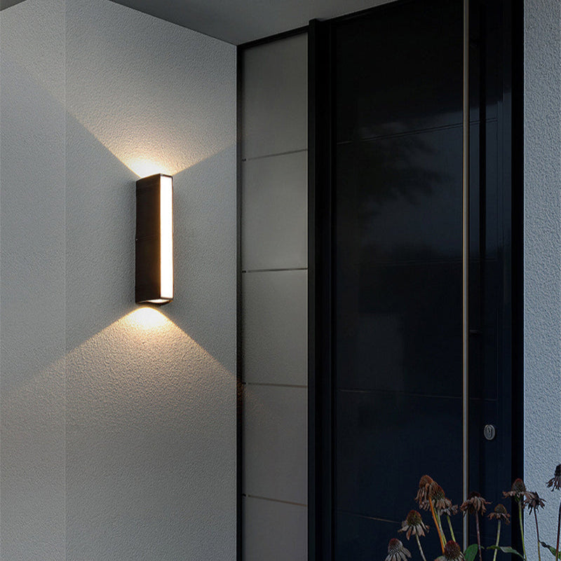LED Buitenwandlamp Waterdicht Zwart Modern Design Terrasverlichting Tuinlamp 12W-24W Gevellamp Buitenverlichting