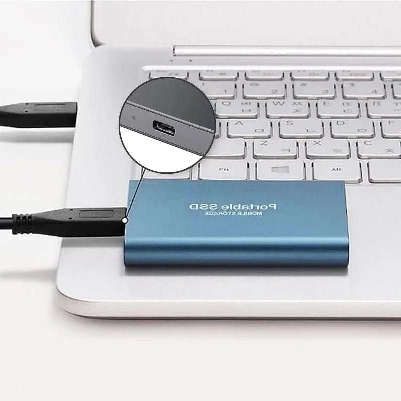 128GB Externe SSD - Supersnelle Draagbare Schijf met USB 3.1 voor Backups & Dataopslag
