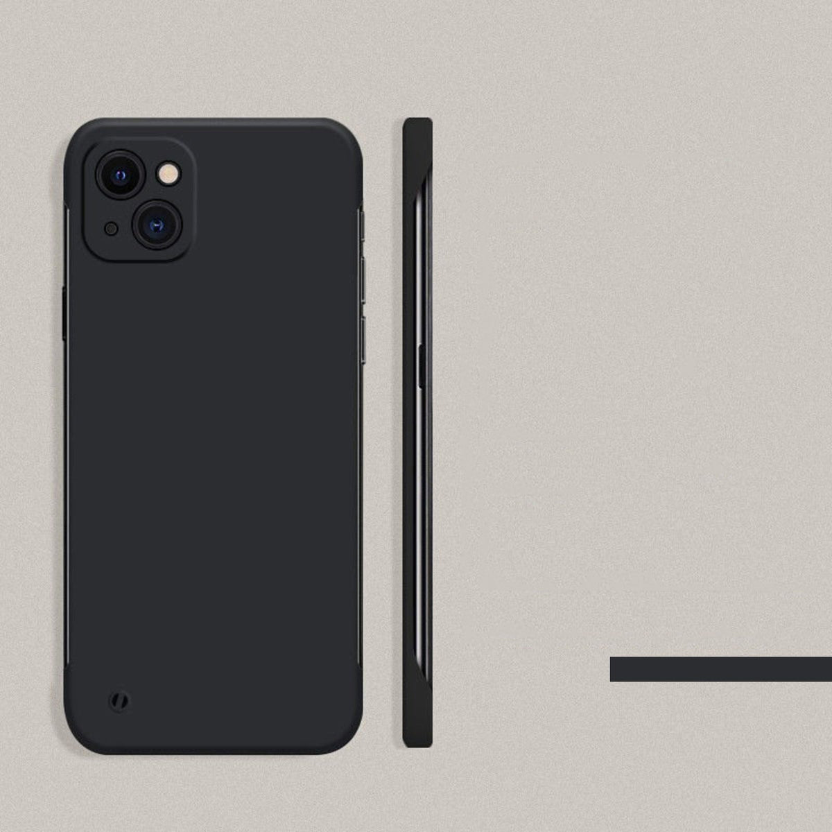 Ultradunne Telefoonhoes iPhone met Camerabescherming Polskoord Gat Minimalistische Stijlvolle Bescherming