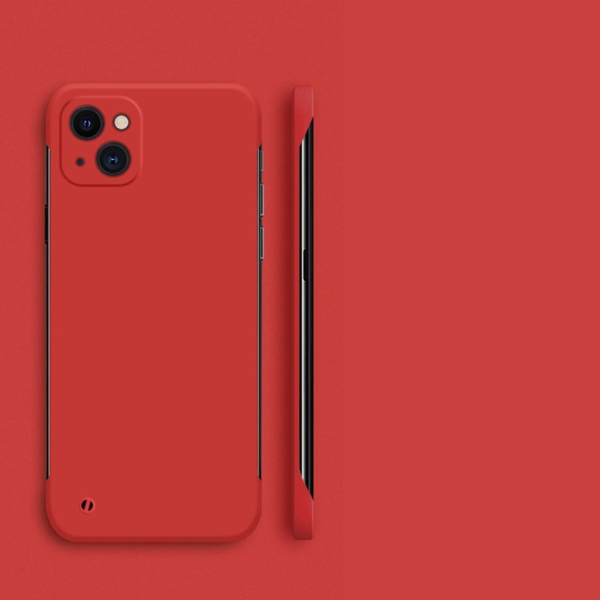 Ultradunne Telefoonhoes iPhone met Camerabescherming Polskoord Gat Minimalistische Stijlvolle Bescherming