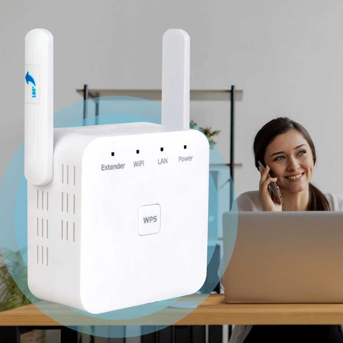 Dual-Band WiFi Signaalversterker voor Volledig Bereik in Huis