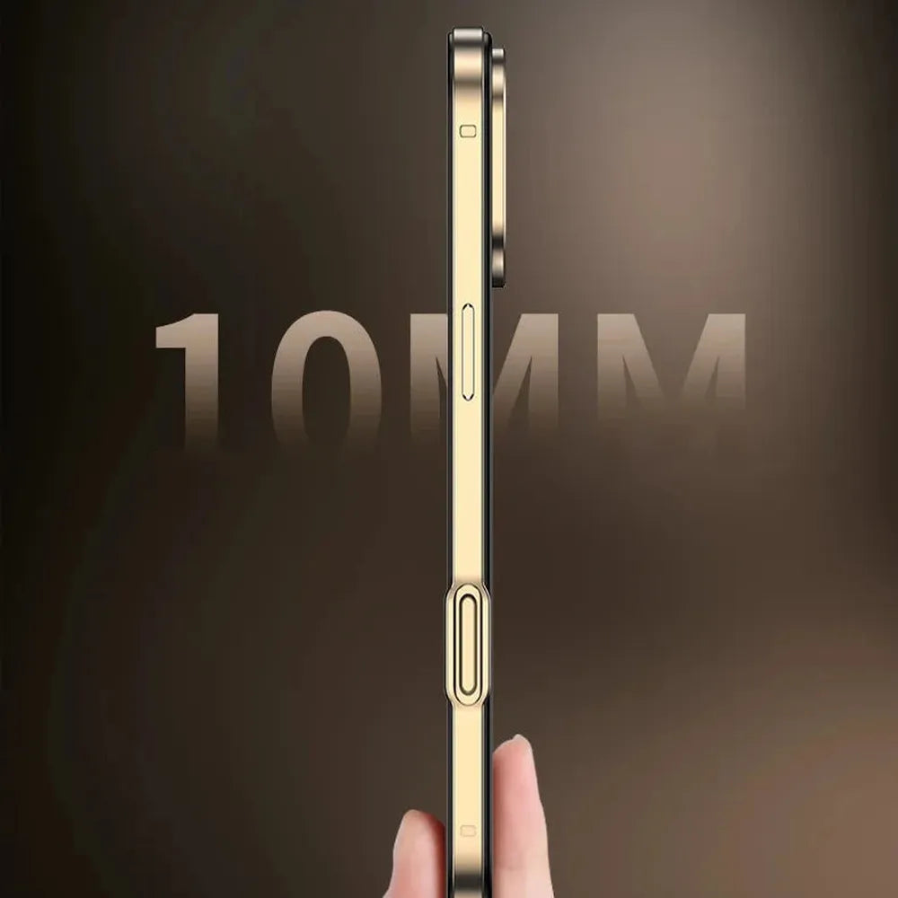 Ultralichte Aluminium Bumper Frame voor iPhone - Plat Randloos Design met Camerabeschermer en Stevige Bescherming