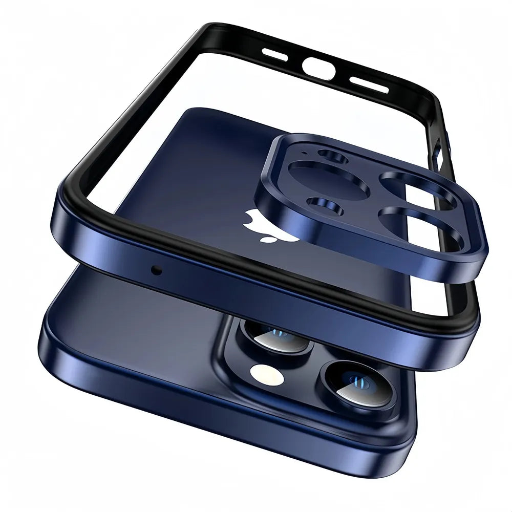 Ultralichte Aluminium Bumper Frame voor iPhone - Plat Randloos Design met Camerabeschermer en Stevige Bescherming