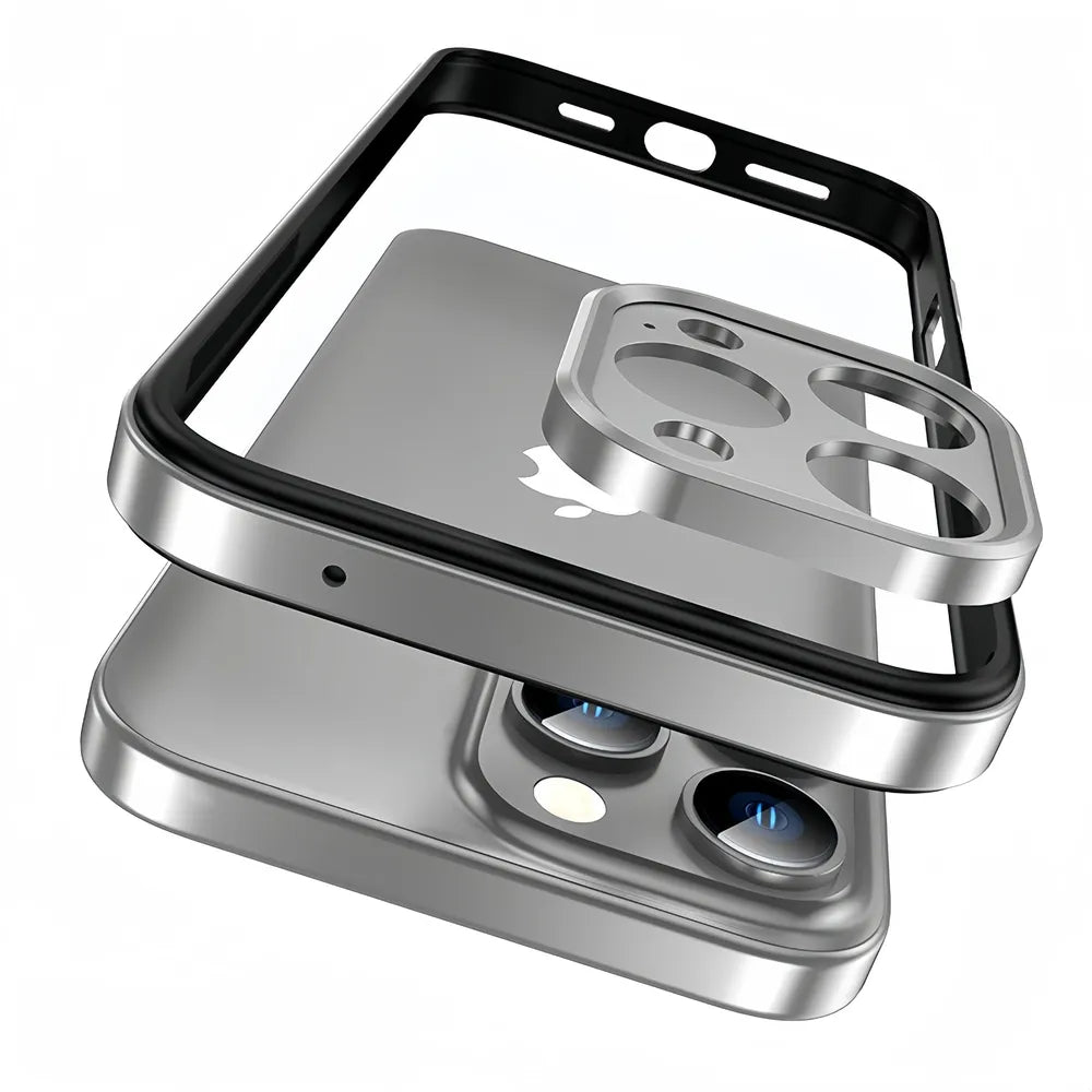 Ultralichte Aluminium Bumper Frame voor iPhone - Plat Randloos Design met Camerabeschermer en Stevige Bescherming