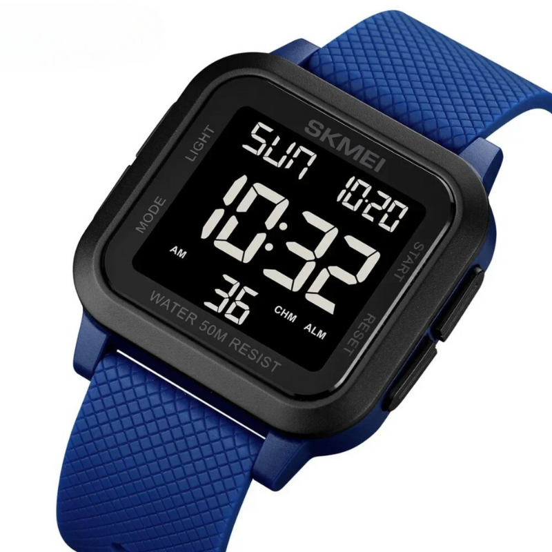 Waterdichte Outdoor Herenhorloge met Militair Design - Robuust Sporthorloge 5 ATM - 40 mm Wijzerplaat met Kunststof Band 20 mm