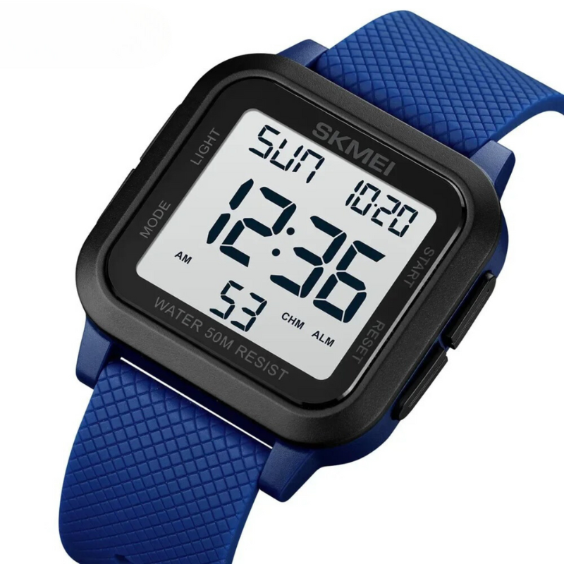 Waterdichte Outdoor Herenhorloge met Militair Design - Robuust Sporthorloge 5 ATM - 40 mm Wijzerplaat met Kunststof Band 20 mm