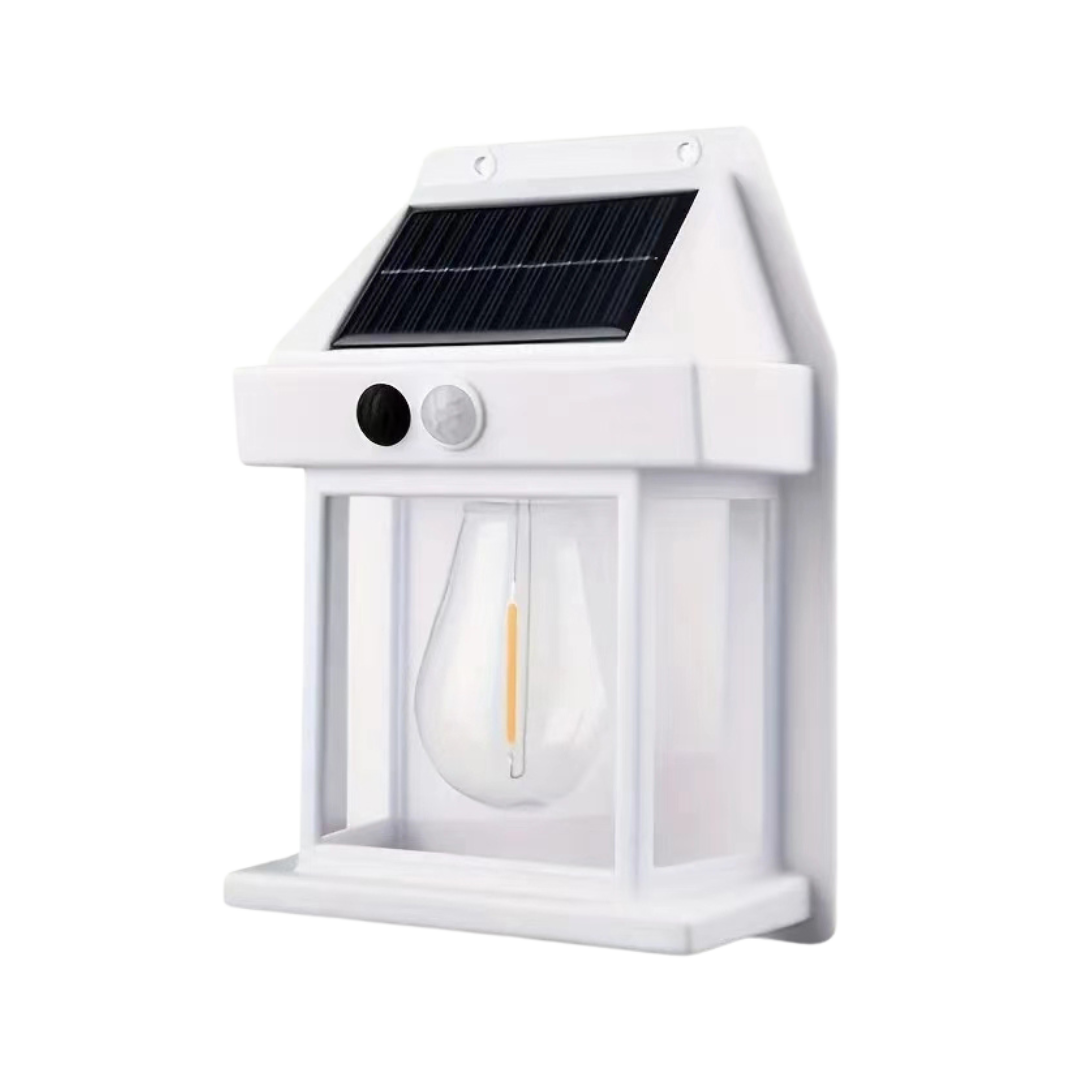 Solar Buitenlamp met Bewegingssensor 3W LED IP44 Waterdicht Wandlamp voor Tuin Terras Balkon Oprit Verlichting