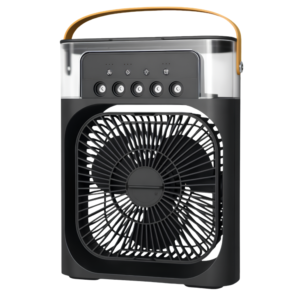 Draagbare Luchtkoeler met Luchtbevochtiger - Mobiele USB-Ventilator met 3 Snelheden tot 10m²