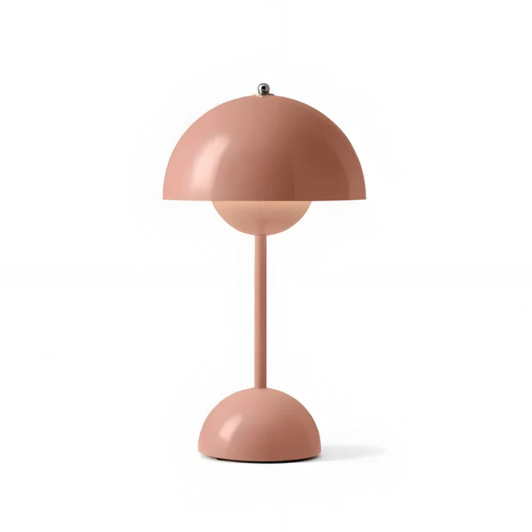 Oplaadbare Tafellamp Ø16×H29,5cm Touch-Bediening 3 Lichtmodi Modern Design Draadloos Roestvrij Staal