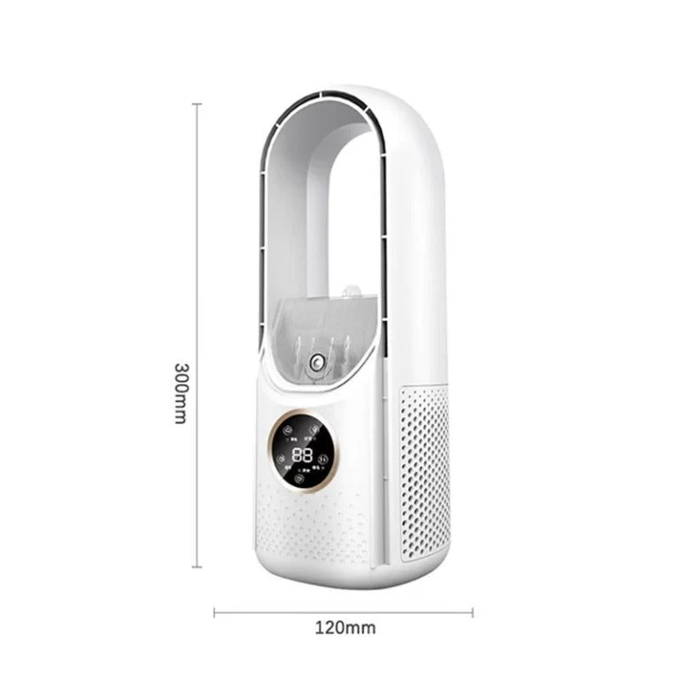 Draagbare Aircooler USB Mini Ventilator 6 Standen 100ml Slaapkamer Bureau Stil Energiezuinig Wieltjes Afstandsbediening