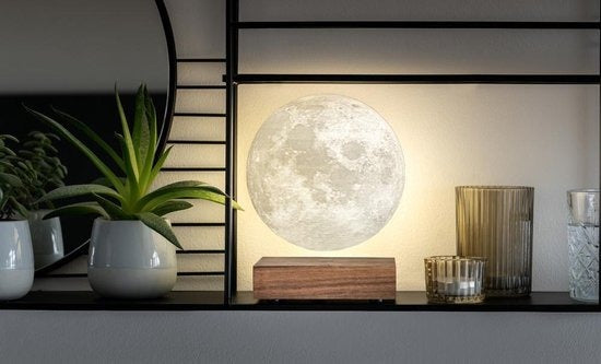 Zwevende Maanlamp met Magnetische Levitatie LED Nachtlampje voor Slaapkamer Nachtkastje Sfeerverlichting Decoratie
