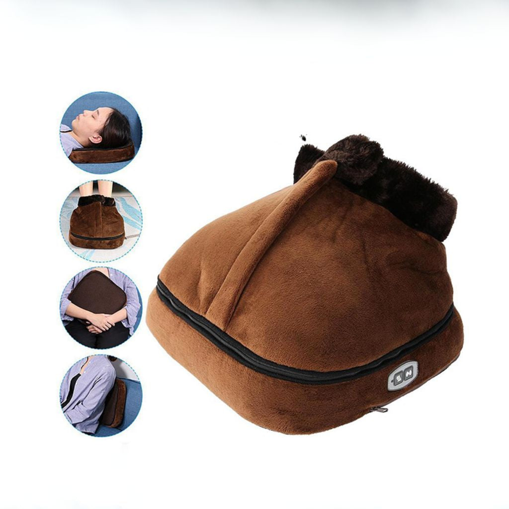 Elektrische Voetenwarmer met Trilmassage Zachte Voering Ontspanning Thuis Comfort Warm Winter Wellness