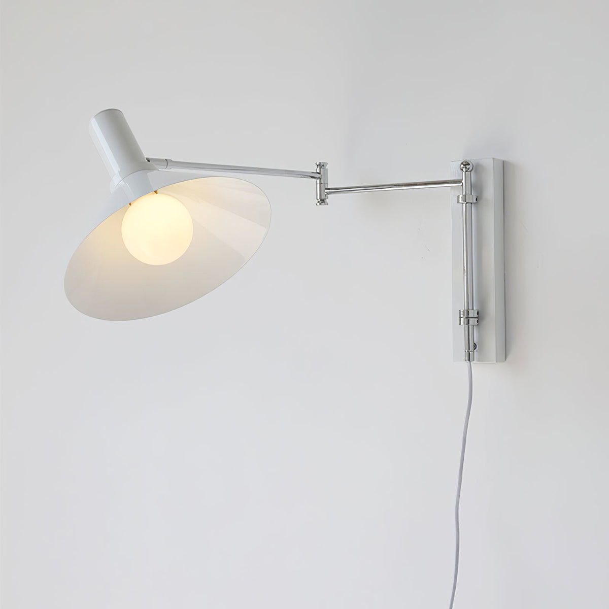 Verstelbare Metalen Wandlamp met Gelede Arm Industriële Stijl Muurverlichting Moderne Leeslamp
