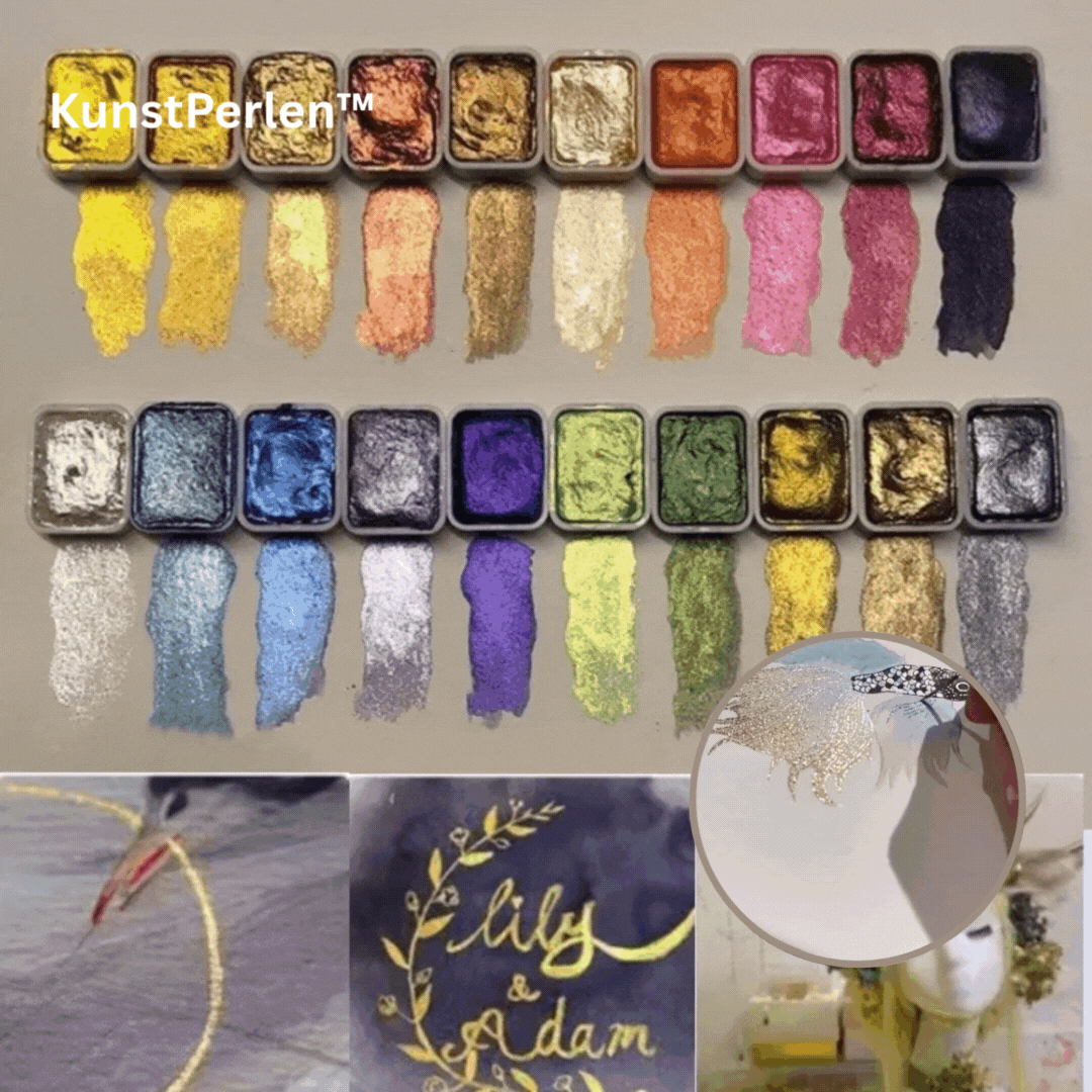 Mineraal Parelglans Pigmentpoeder Set 10-20 Kleuren Aquarel Kunst Shimmer Effecten voor Creatieve Projecten