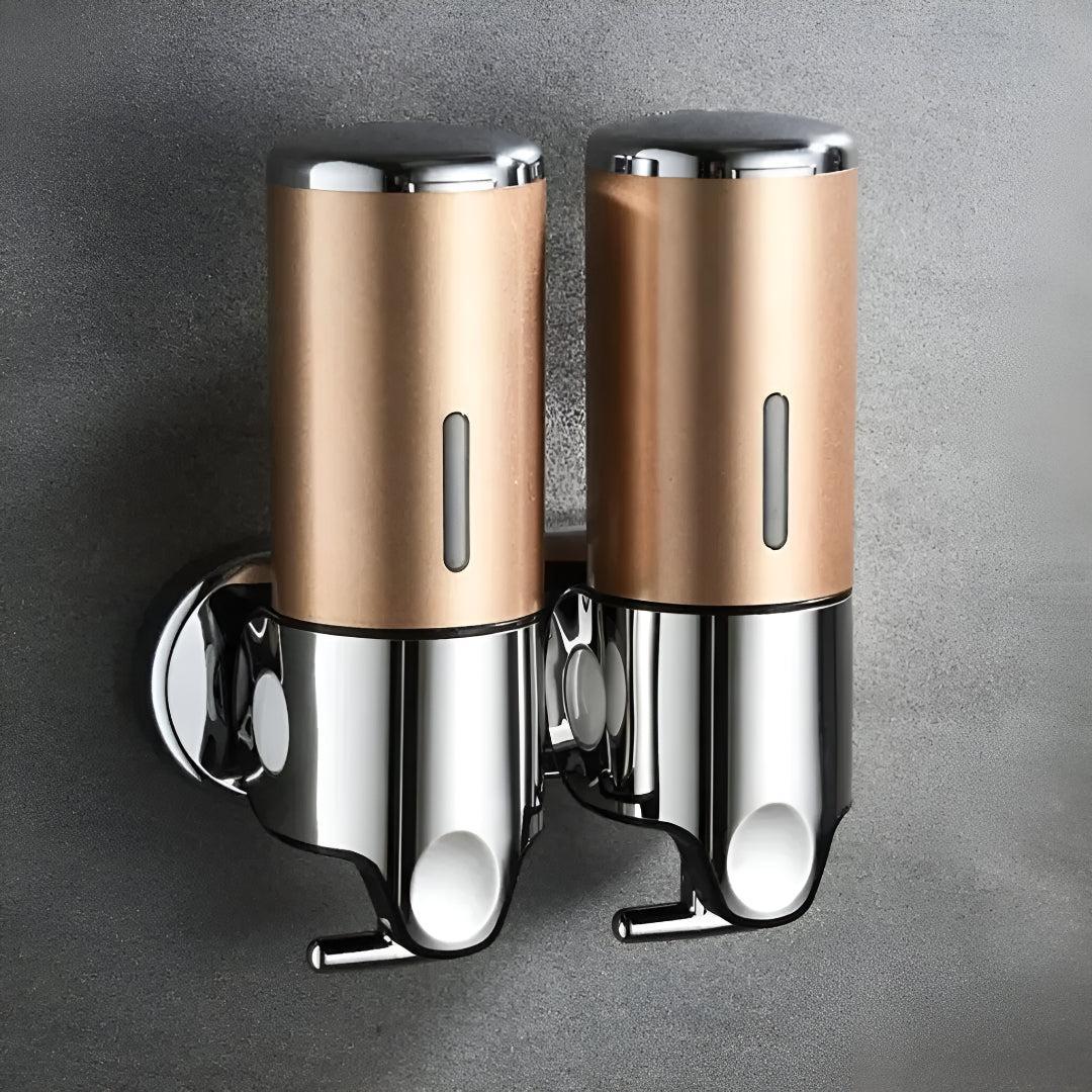 Zeeppompje Wandmontage Messing met Pompje 500ml Goud Zwart Chroom voor Badkamer Keuken Toiletruimte Stijlvol