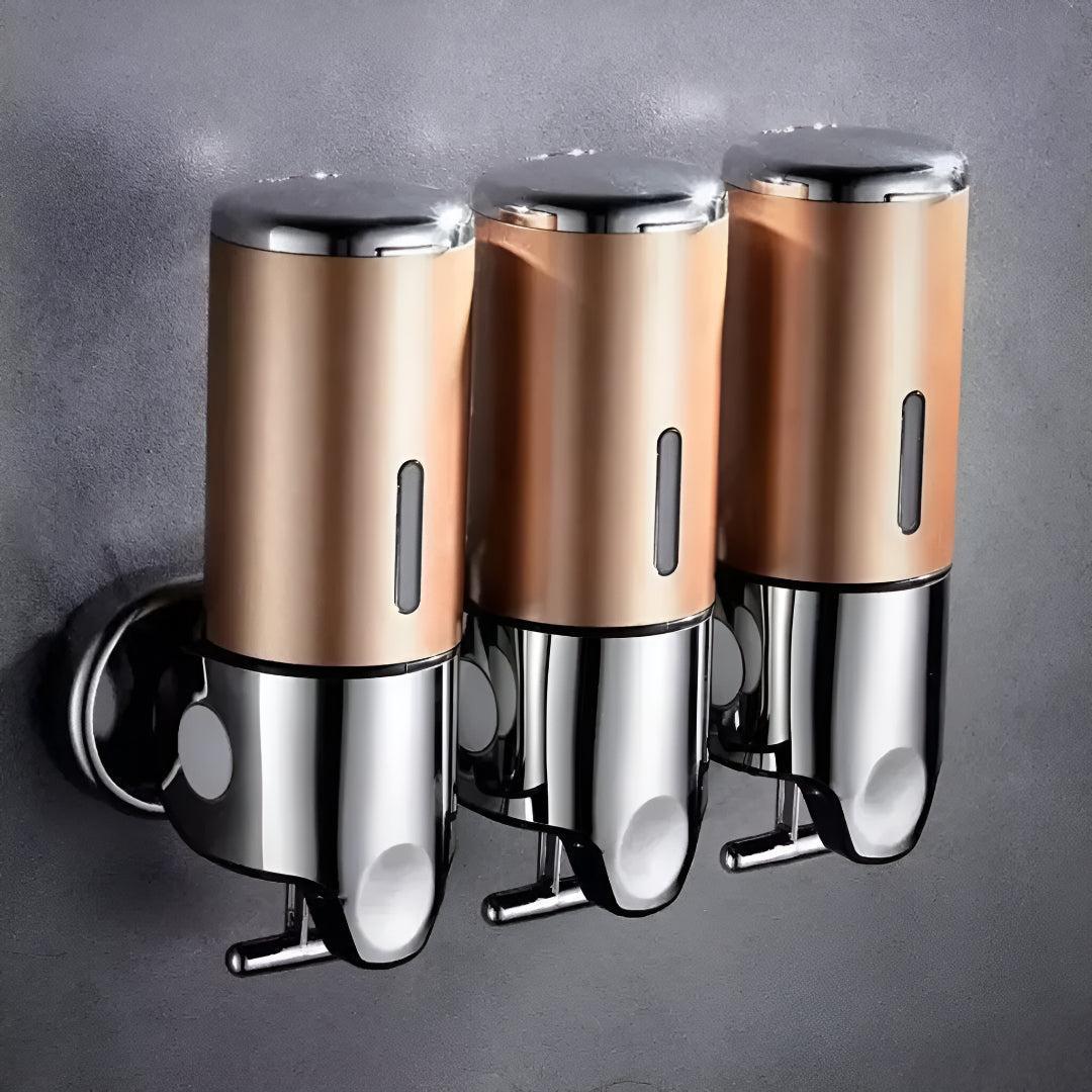 Zeeppompje Wandmontage Messing met Pompje 500ml Goud Zwart Chroom voor Badkamer Keuken Toiletruimte Stijlvol
