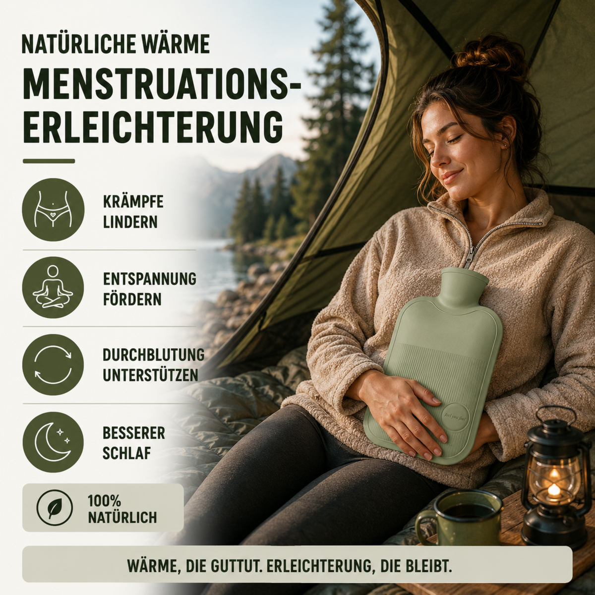 Warmwaterkruik 2000ml Lekvrij met Zachte Fleece Hoes voor Koude Voeten Handen en Rug Winterwarmte Comfort