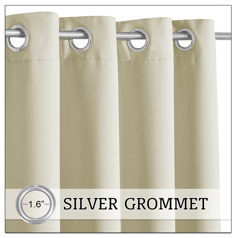 Waterdicht Outdoor Gordijn met Gewichtszakken - Blackout Privacy & UV-Bescherming voor Terras & Veranda