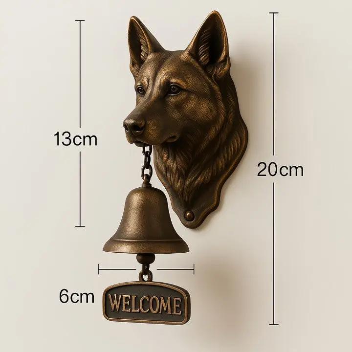 Deurbel met Hond - Gietijzeren Vintage Belletje voor Gastvrij Welkom