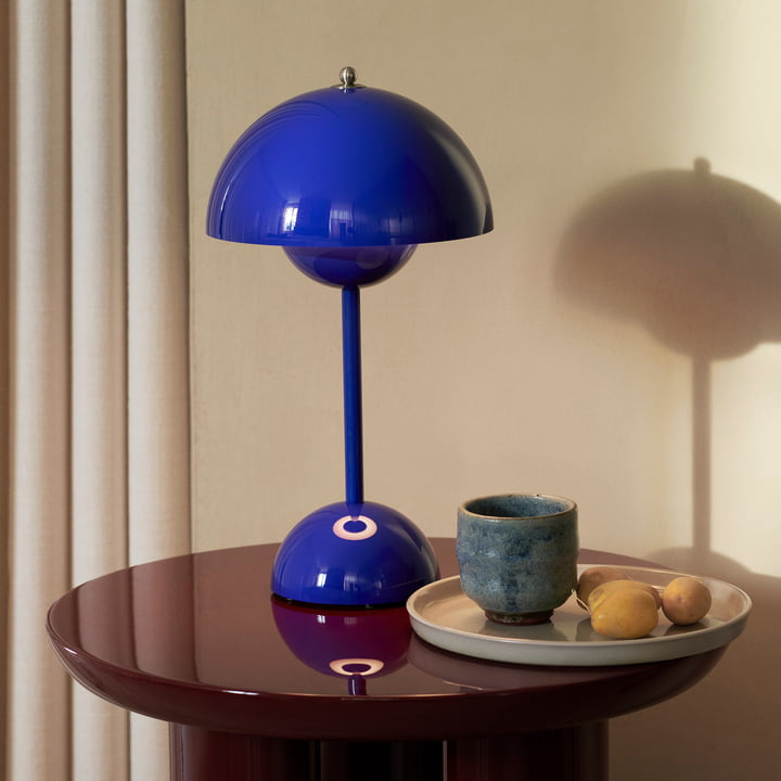 Tafellamp paddenstoel LED USB oplaadbaar draadloos nachtkastje bureau sfeerlicht interieur