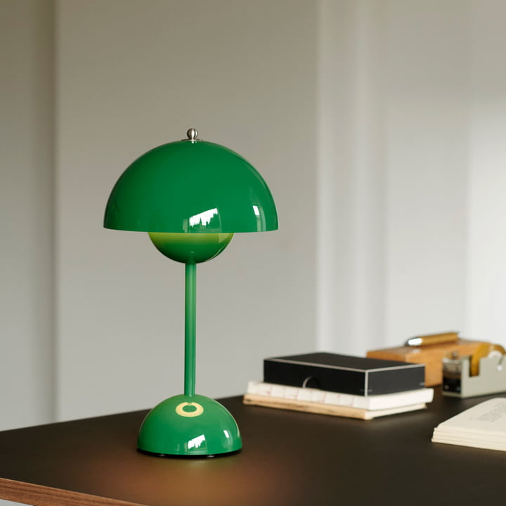 Tafellamp paddenstoel LED USB oplaadbaar draadloos nachtkastje bureau sfeerlicht interieur
