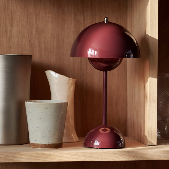 Tafellamp paddenstoel LED USB oplaadbaar draadloos nachtkastje bureau sfeerlicht interieur
