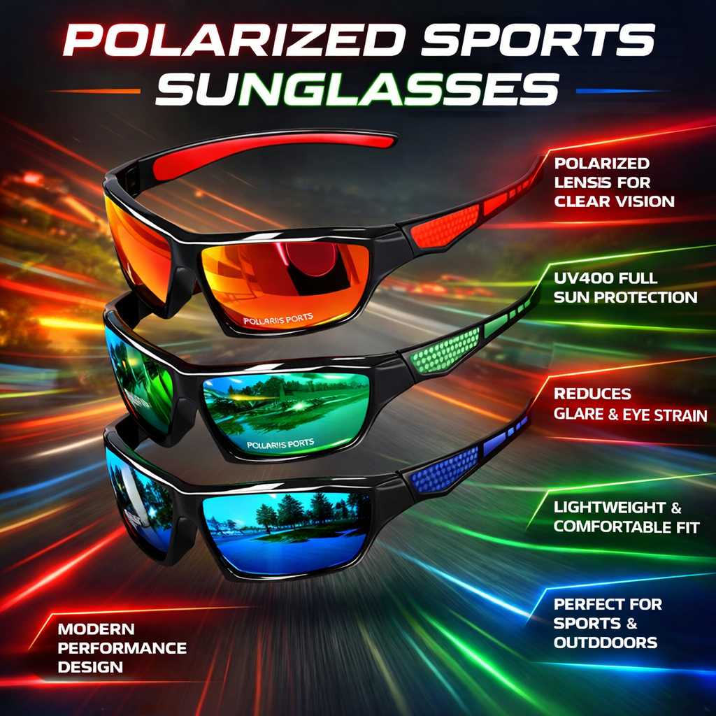 Sportieve Gepolariseerde Zonnebril UV400 Bescherming Outdoor Fietsen Hardlopen Wandelen Unisex Eyewear