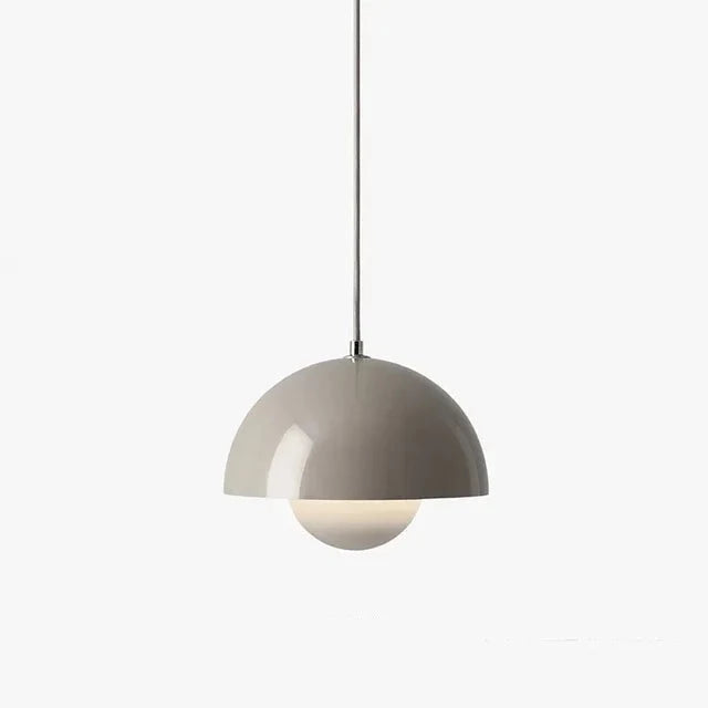 Moderne glazen hanglamp met zachte lichtval - minimalistisch design