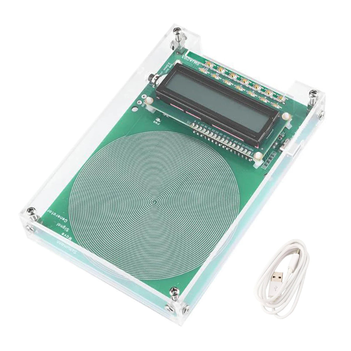Laagfrequente Signaalgenerator 0.01-100000Hz Kristaloscillator LCD Display Type-C 7.83Hz Schumann Golfgenerator