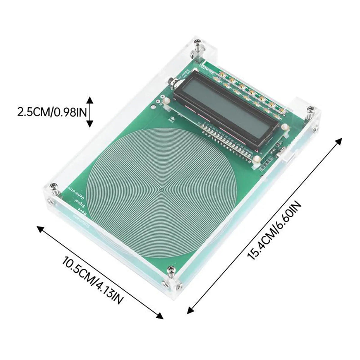 Schumann Frequentiegenerator 7.83Hz - Laagfrequent Sinussignaal met LCD Display voor Onderzoek 0.01-100kHz