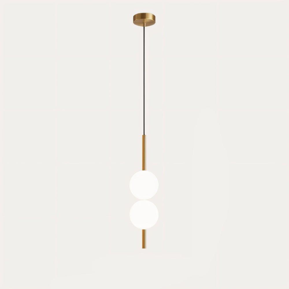 Moderne Hanglamp van Glas & Metaal - Scandinavisch Design (1 of 2 Lichtpunten)