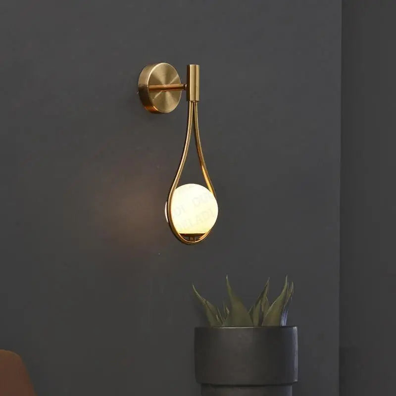 Wandlamp Druppel Design Aluminium Acryl LED G9 12W Goud Zwart Woonkamer Slaapkamer