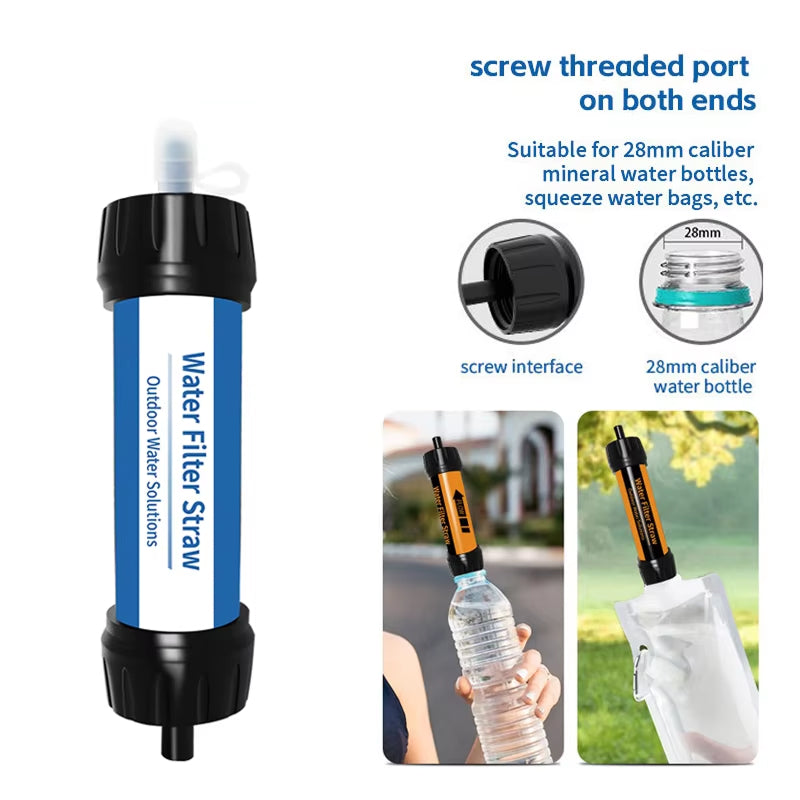 Draagbaar Waterfilter Stro 4000L Capaciteit Outdoor Camping Wandelen Noodgevallen Ultrafiltratie Survival
