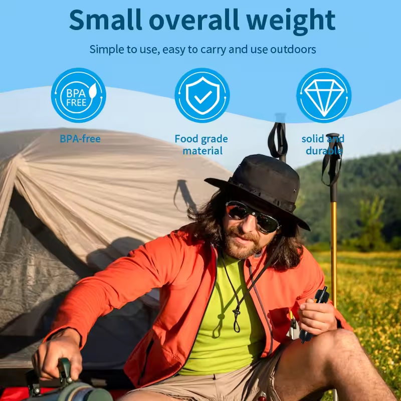Draagbaar Waterfilter Stro 4000L Capaciteit Outdoor Camping Wandelen Noodgevallen Ultrafiltratie Survival