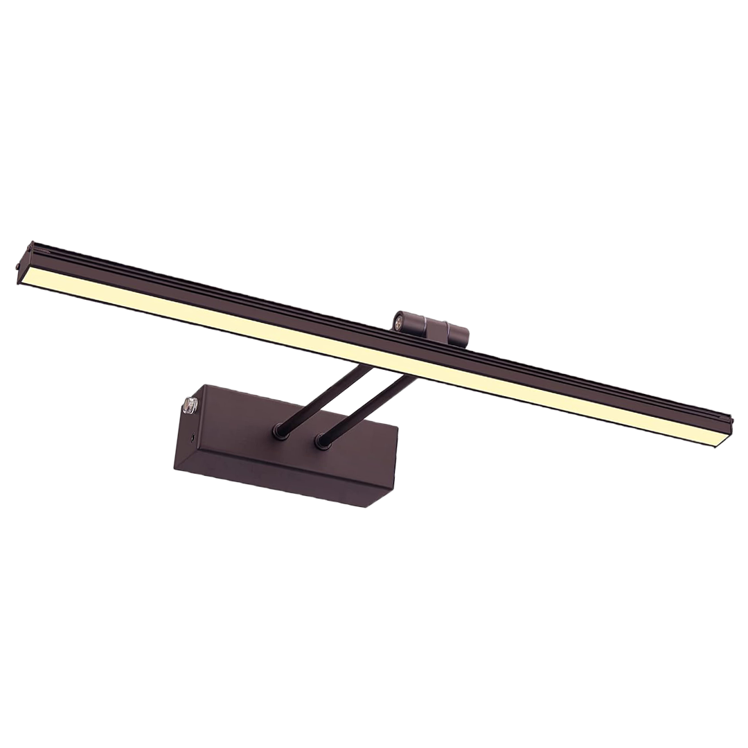 Wandlamp met Touch-bediening - Metalen LED Lamp voor Woonkamer Slaapkamer - Dimbaar Nachtlampje met Afstandsbediening Modern Design Zwart Goud 20cm Wandverlichting