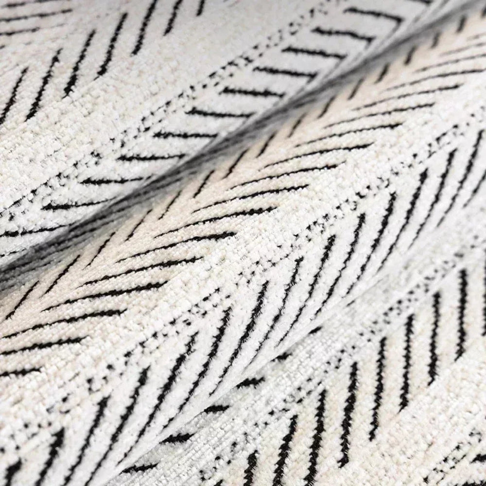 Herringbone Bankhoes met Golfrand Visgraat Microvezel Meubelbeschermer Zitdecoratie Bankovertrek Woonkamer