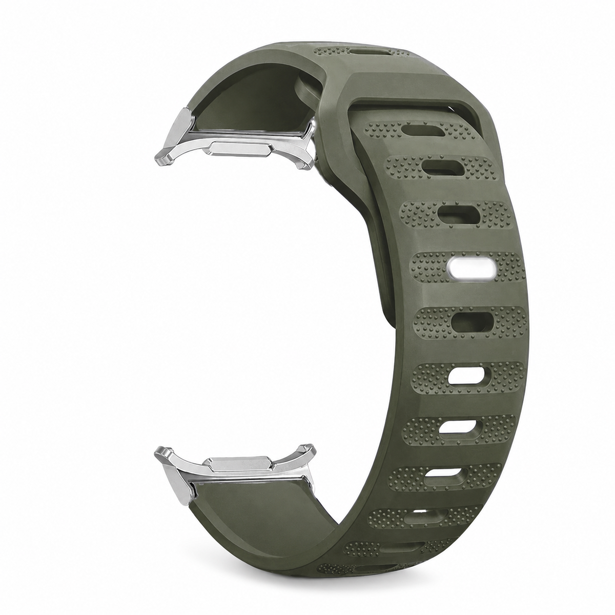 Sporthorlogeband Siliconen Geventileerd voor Smartwatch 40mm 44mm 46mm 47mm Fitnessband Training Sport